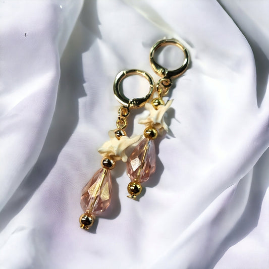 TEARDROPS OF JUPITER -Ethereal Collection- Rattlesnake Vertebrae Earrings