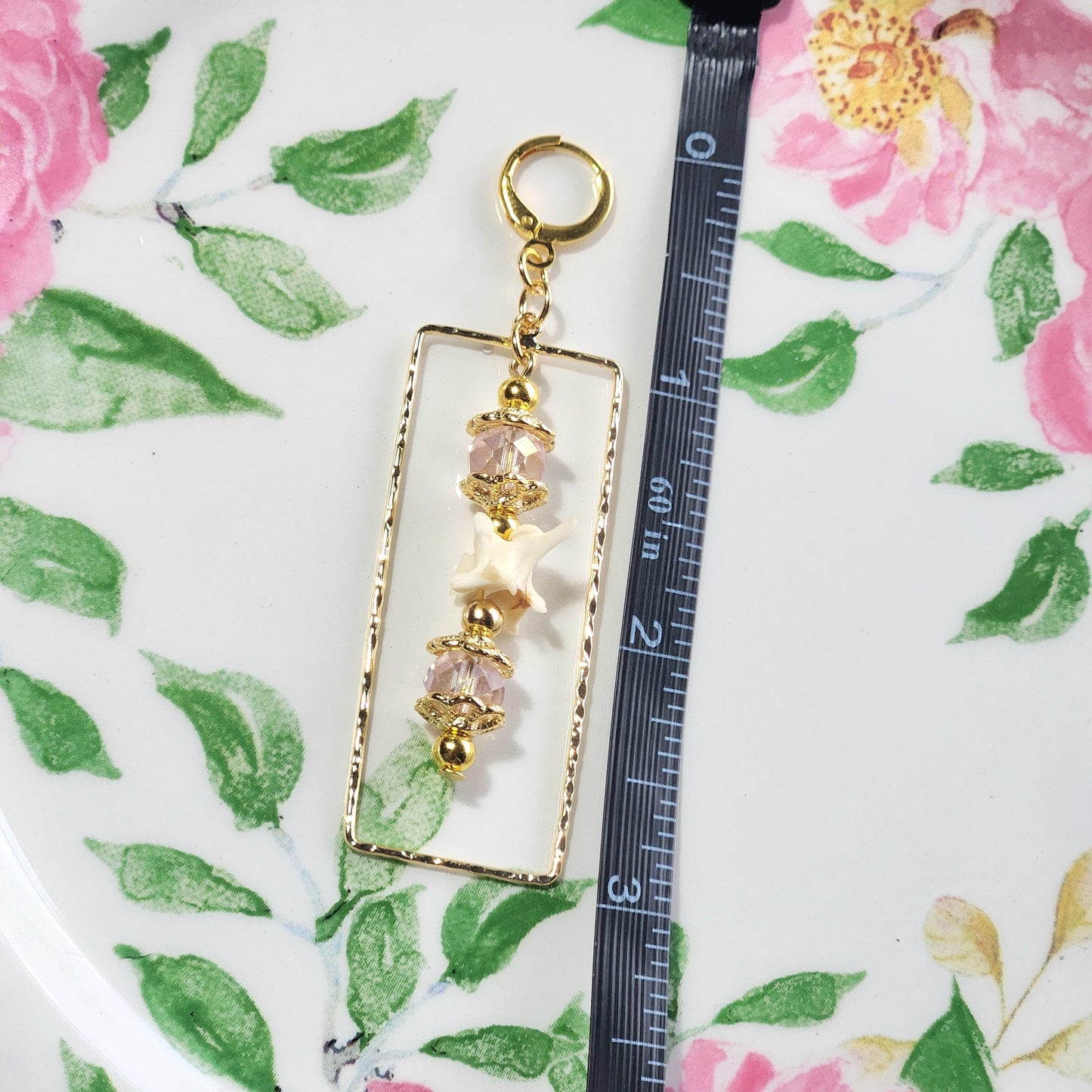 The Baroness Rattlesnake Vertebrae Earrings/ Gold Plated/ Oddity Jewelry