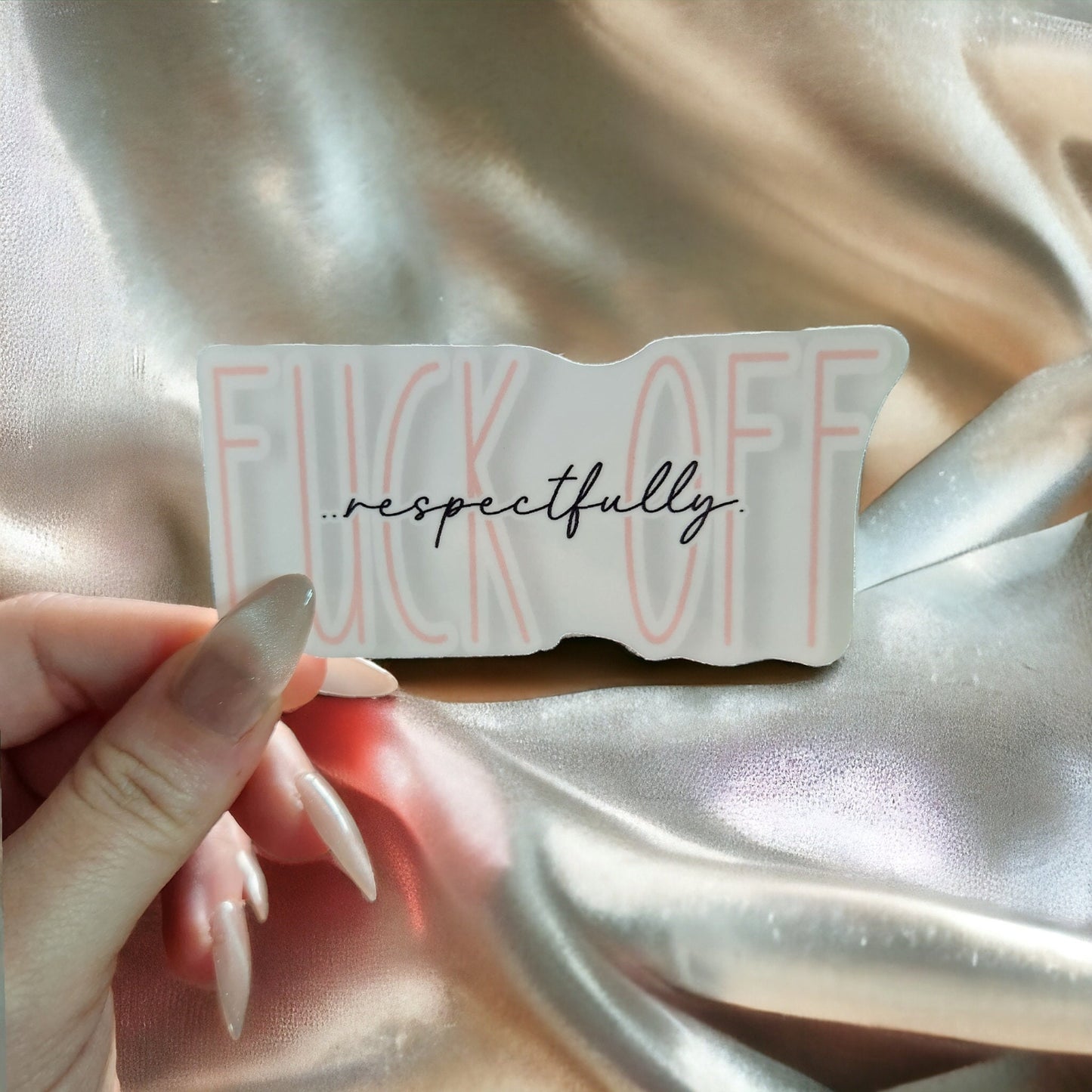 EFF OFF Vinyl Sticker Waterproof UVproof