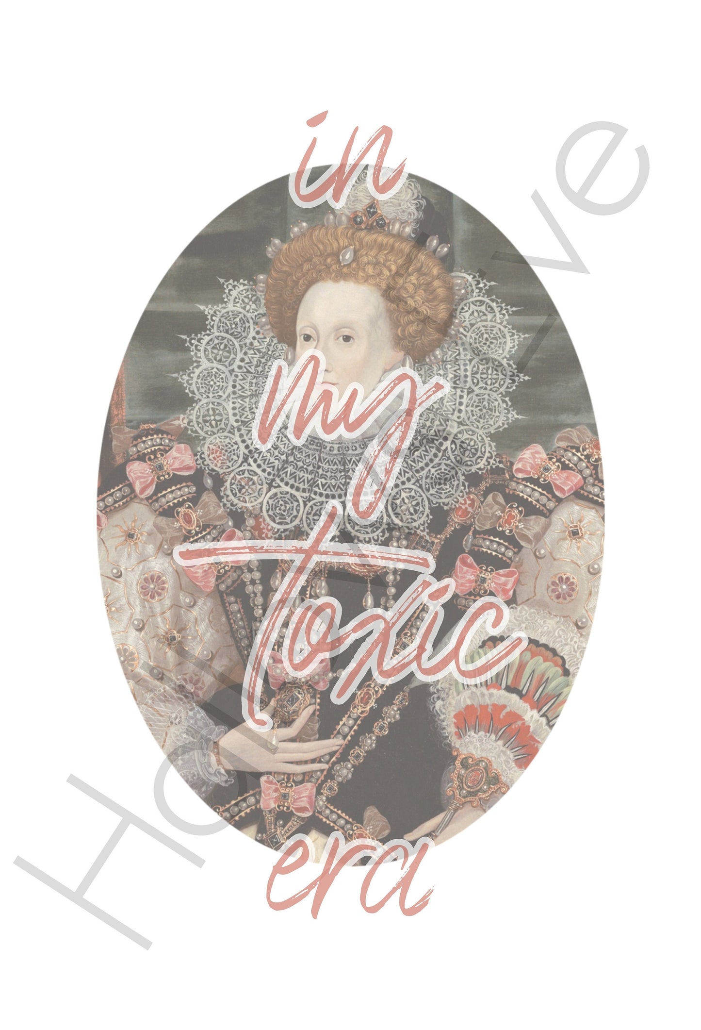 Toxic Era 5x7 Art Print Maximalist decor, Eclectic poster, Modern, Chic, Quirky, Altered art, Victorian inspired art