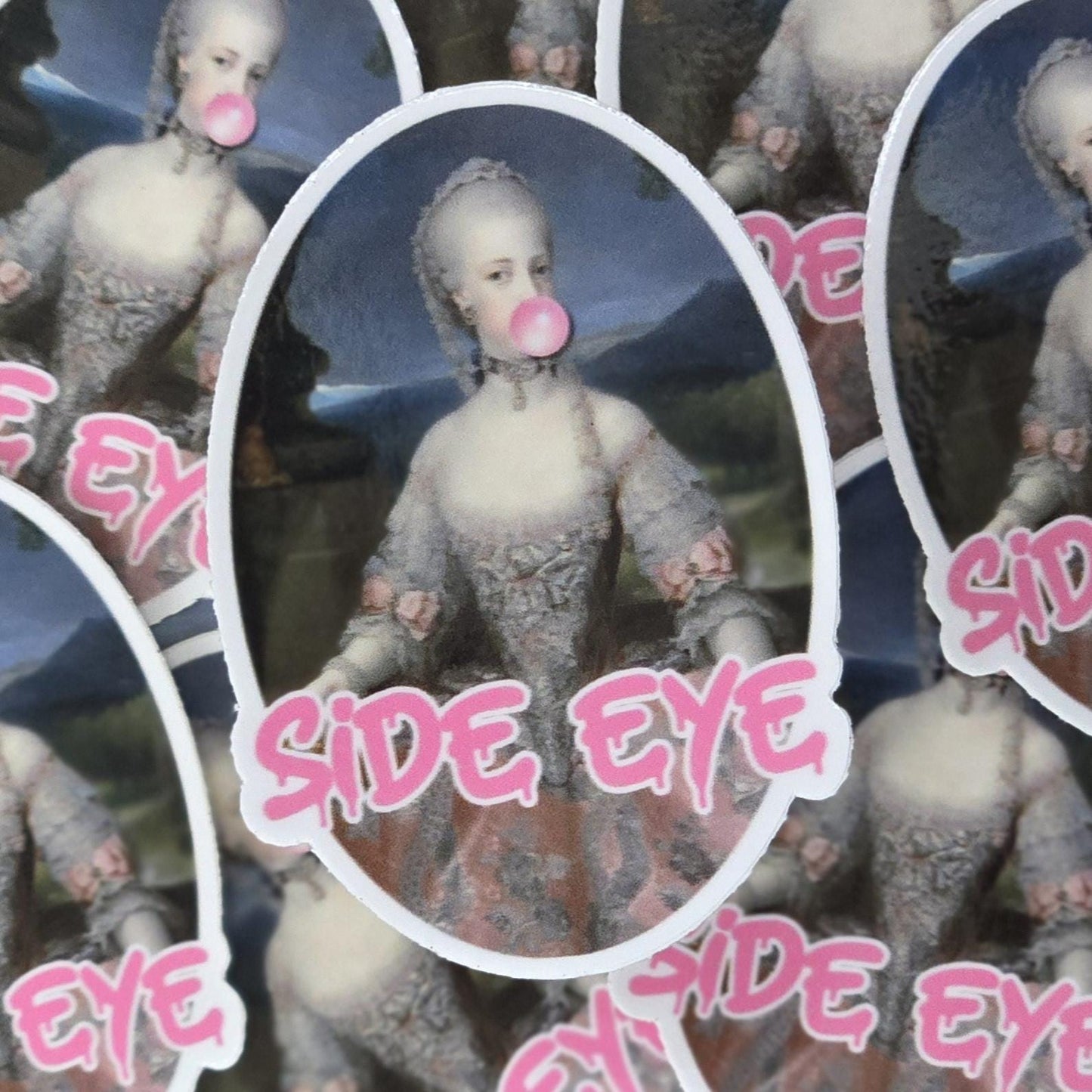 SIDE EYE Vinyl Sticker Waterproof UVproof