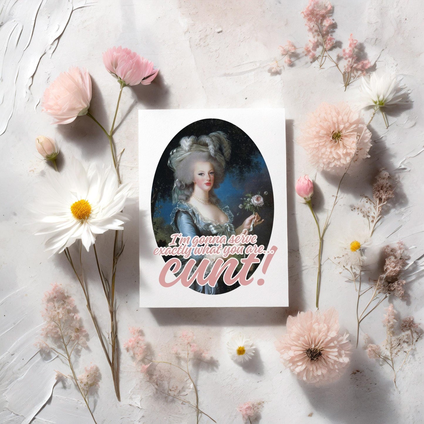 CUNTY MARIE- 5x7 Art Print Maximalist decor, Eclectic poster, Modern, Chic, Quirky, Altered art, Victorian inspired art