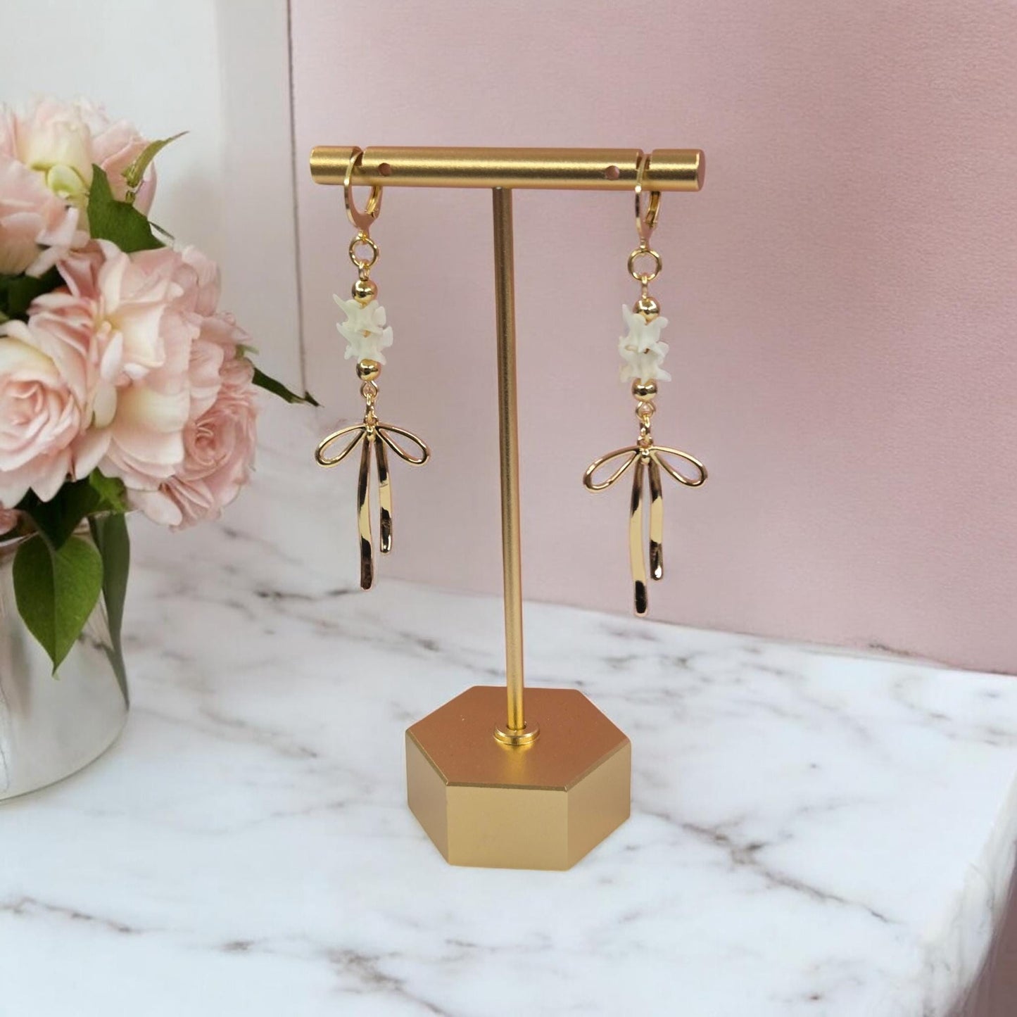 Deadly Darling Rattlesnake Vertebrae Earrings | Oddity Jewelry