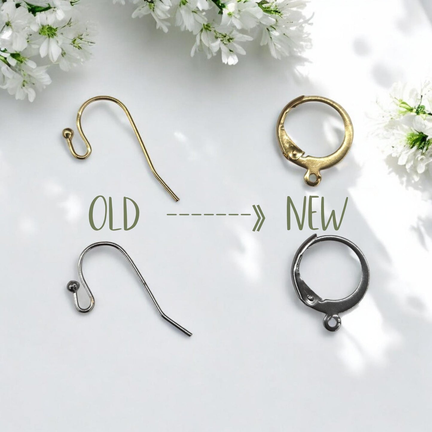 Figaro Chain Drops Rattlesnake Vertebrae Earrings