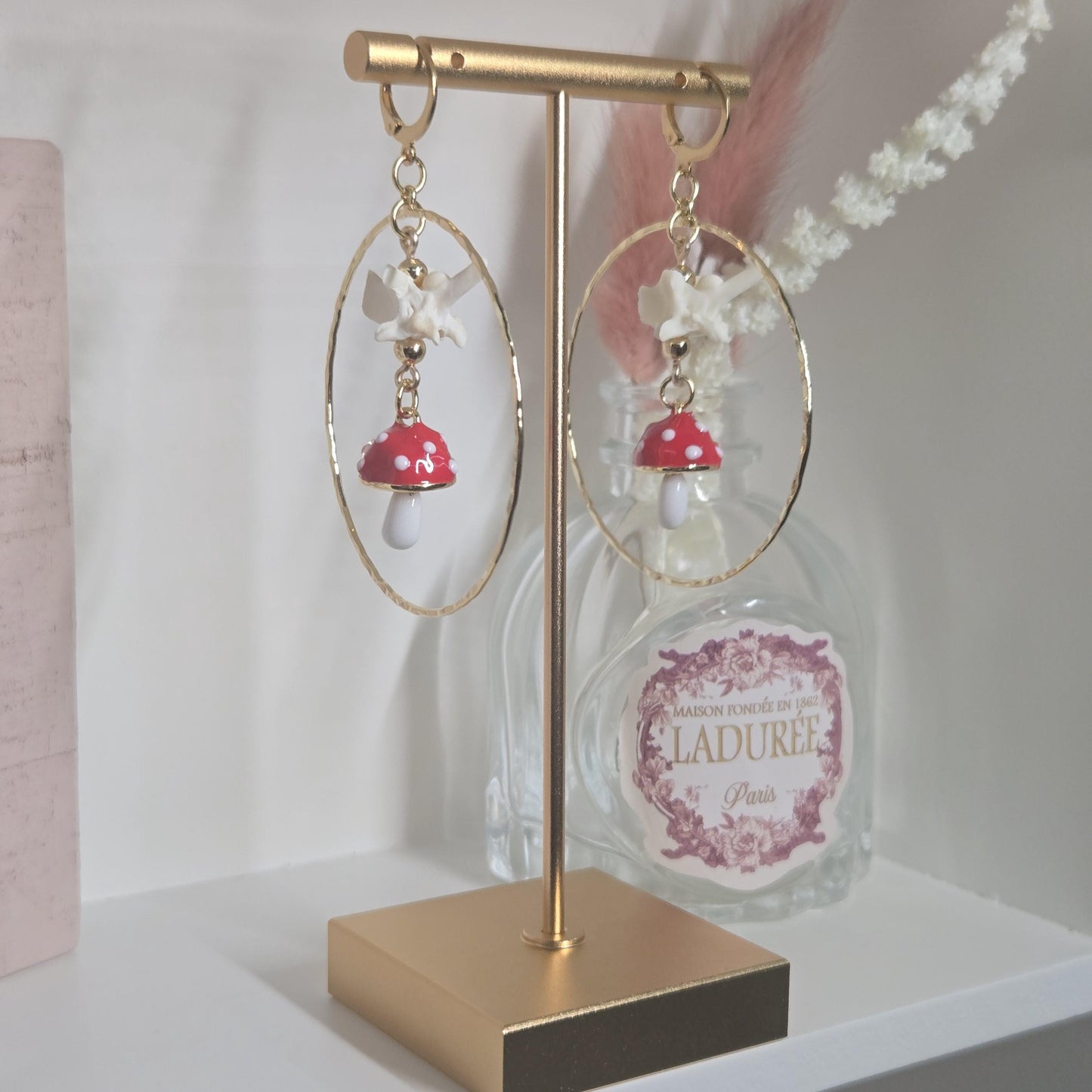 Fairy Ring Whispers | Oddity Earrings | Rattlesnake Vertebrae Earrings