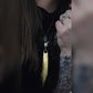 Smoke & Mirrors Oddity Necklace | 24inch | Rattlesnake Vertebrae Jewelry Oddities and Curiosities Jewelry