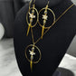 The Serpents Circle Rattlesnake Vertebrae Earrings