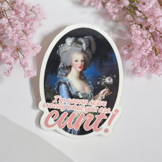 Serving CUNT | Altered Art Vinyl Sticker Waterproof UVproof