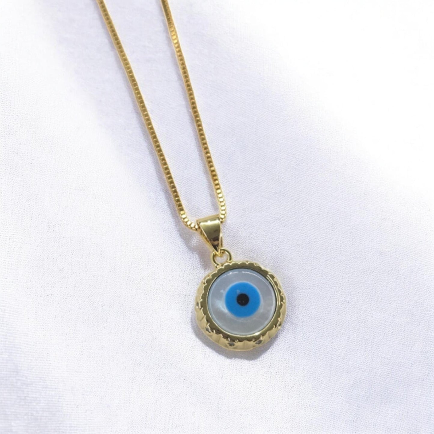 The Guardian | Evil Eye Necklace | 24inch Gold Plated