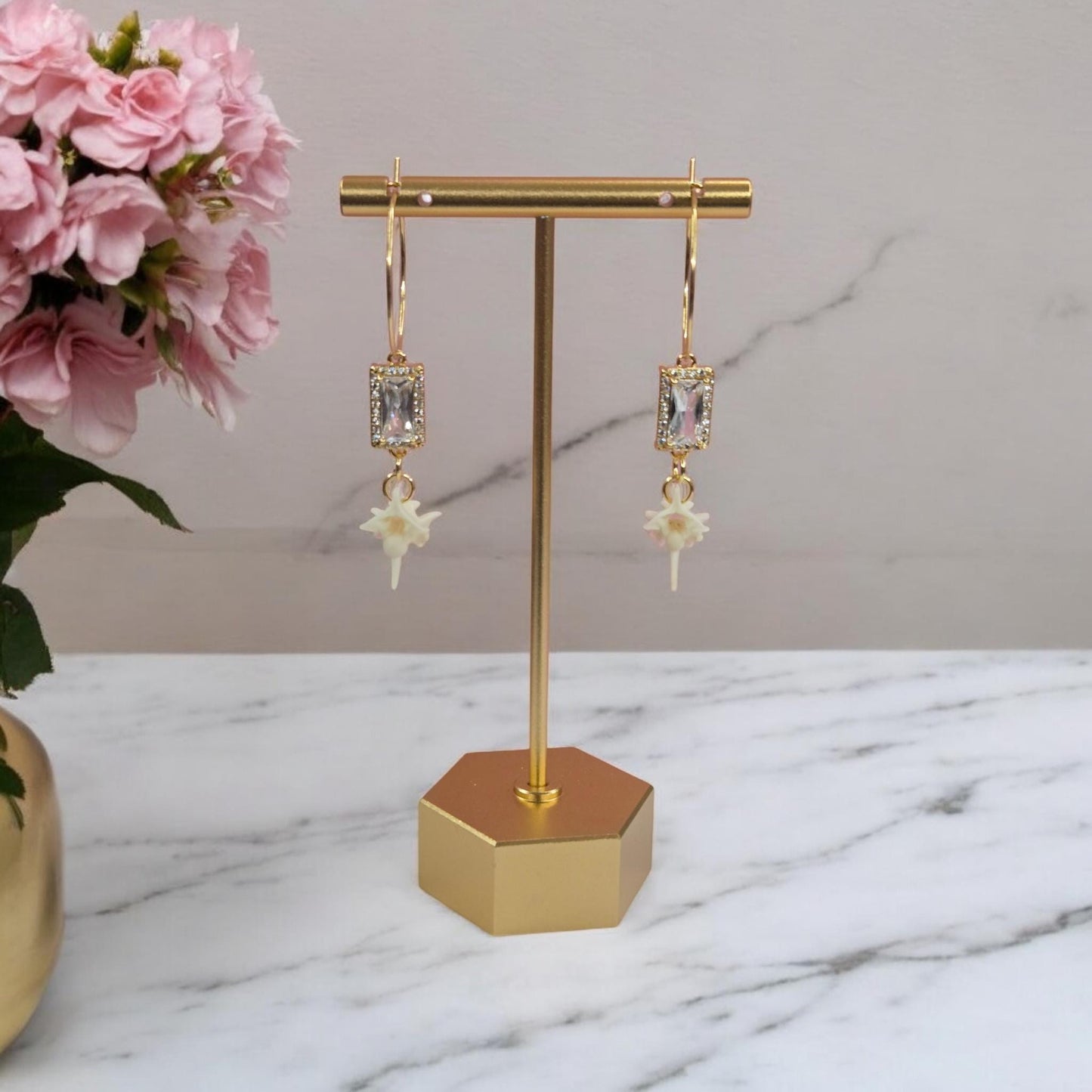 Gilded Remains Earrings | Hallows Eve Oddity Jewelry