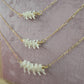 Minimalistic Rattlesnake Vertebrae Necklace | Unique Gold Plated Necklace Oddities and Curiosities Oddity Jewelry