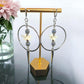The Serpents Circle Rattlesnake Vertebrae Earrings