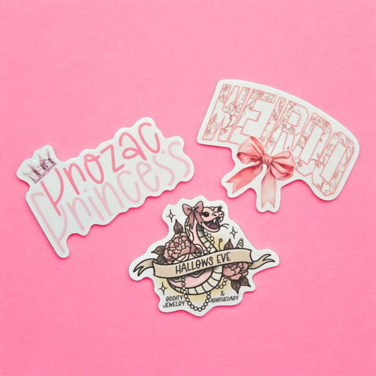 PROZAC PRINCESS Vinyl Sticker Waterproof UVproof