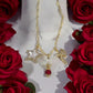 Cut to Kill Charm Necklace | Oddity Jewelry | Rattlesnake Vertebrae Jewelry