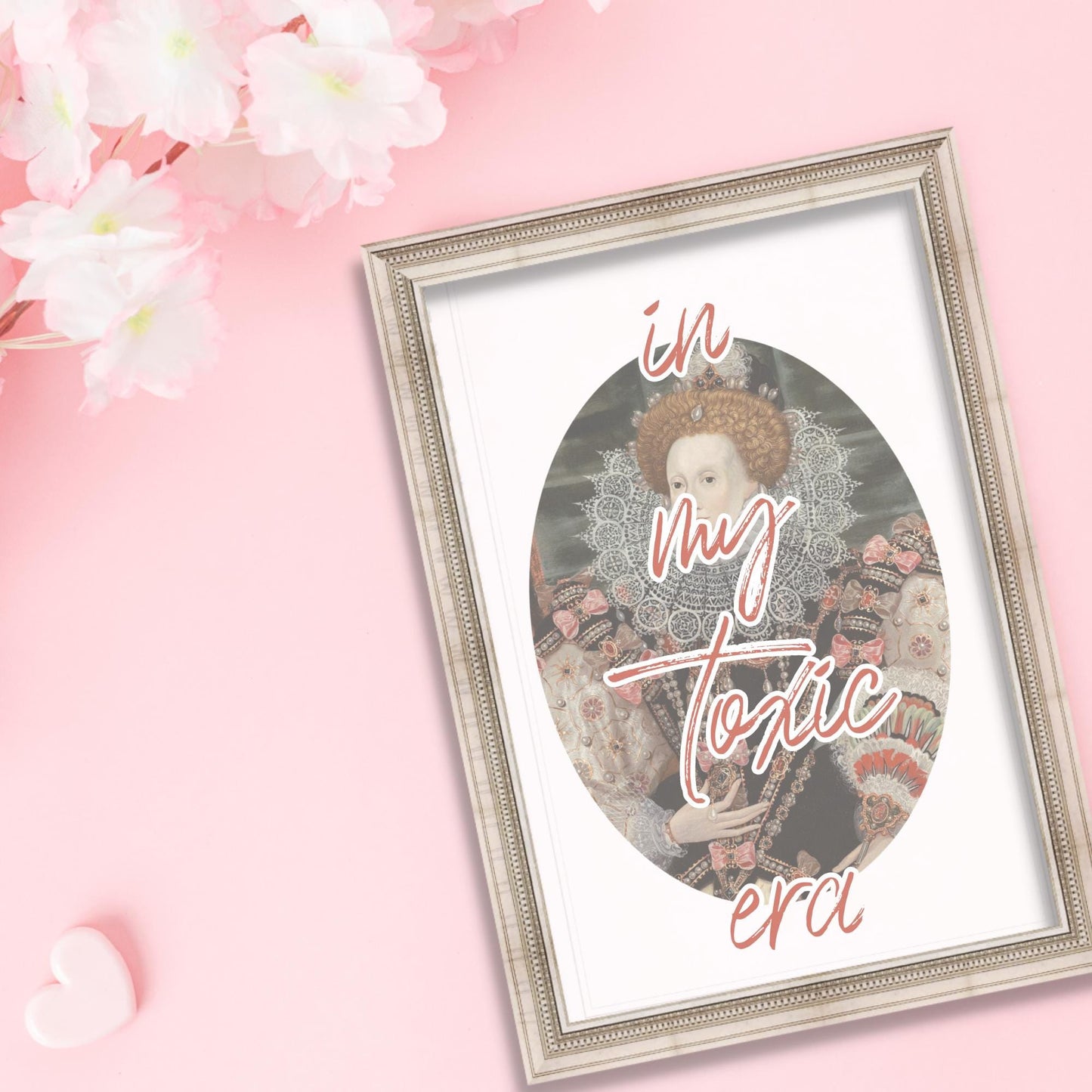Toxic Era 5x7 Art Print Maximalist decor, Eclectic poster, Modern, Chic, Quirky, Altered art, Victorian inspired art